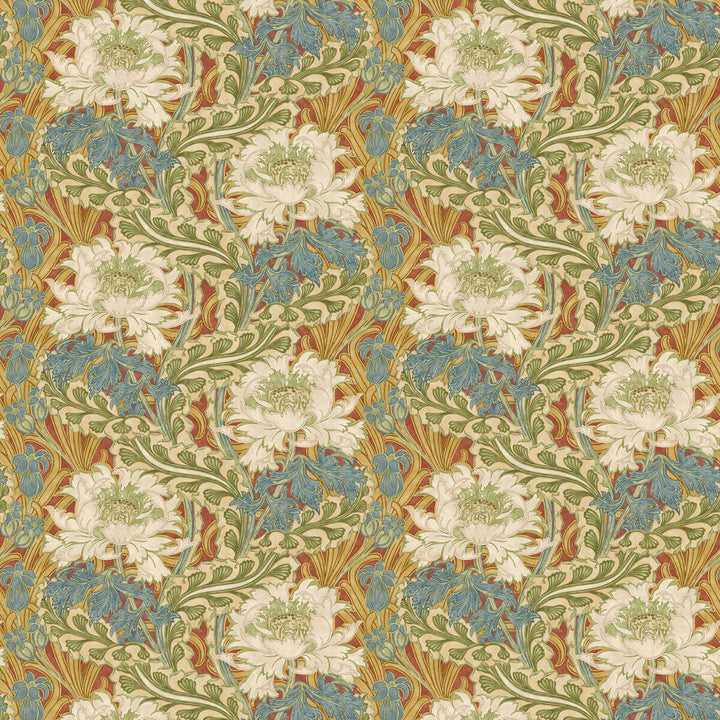 Brantwood-Behang-Tapete-GP&J Baker-Red/Green-Rol-BW45105.1-Selected Wallpapers