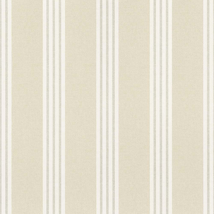 Canvas Stripe-Behang-Tapete-Thibaut-Beige-Rol-T13356-Selected Wallpapers