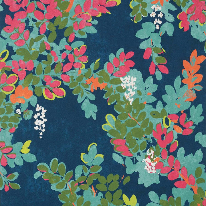 Central Park-Behang-Tapete-Thibaut-Navy and Pink-Rol-T14331-Selected Wallpapers