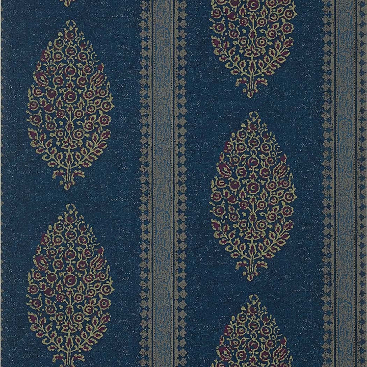 Chappana-Behang-Tapete-Thibaut-Navy and Red-Rol-T10238-Selected Wallpapers