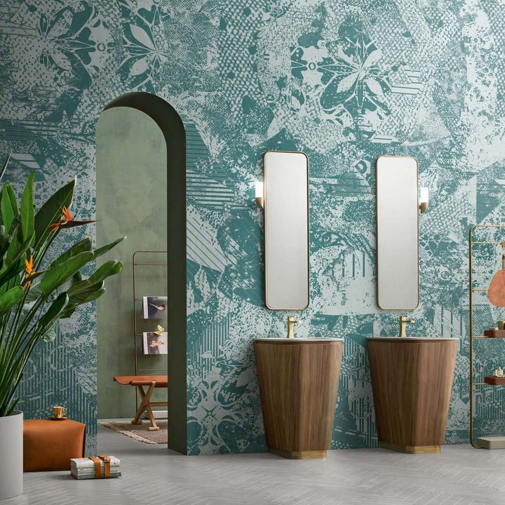 Cosmato Jungle-behang-Tapete-Inkiostro Bianco-Selected Wallpapers