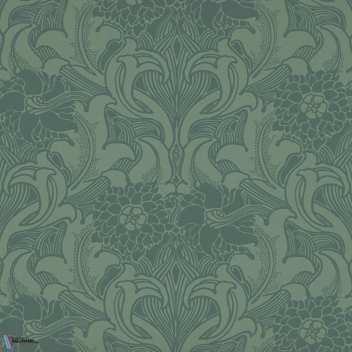 Dahlia Scroll-behang-Tapete-Little Greene-Tea with Florence-Rol-0263DATEAWI-Selected Wallpapers