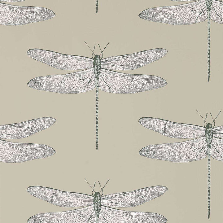 Demoiselle-behang-Tapete-Harlequin-Jute/Slate-Rol-111241-Selected Wallpapers