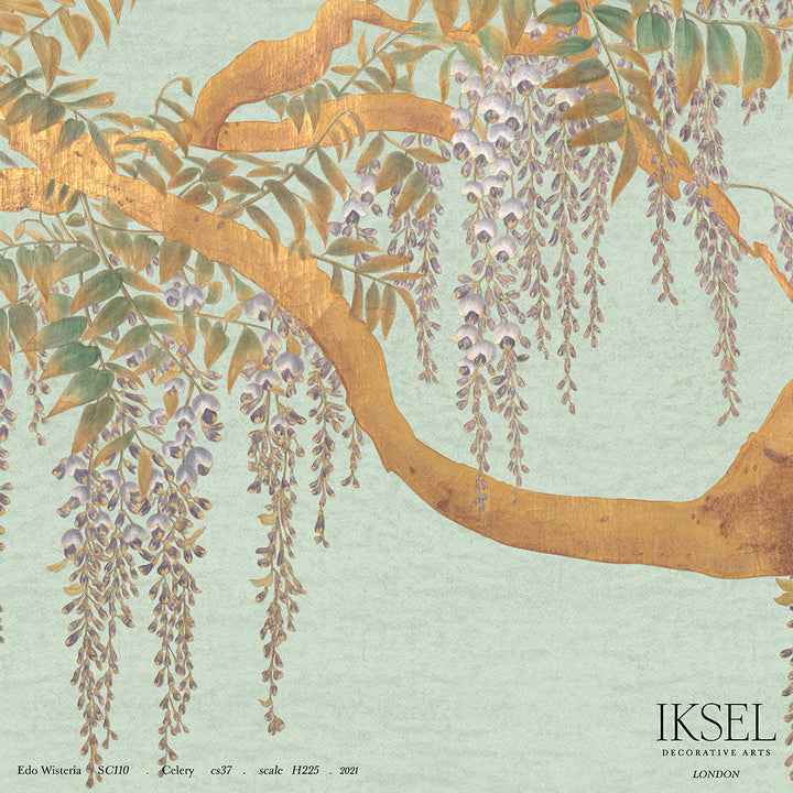 Edo Wisteria behang