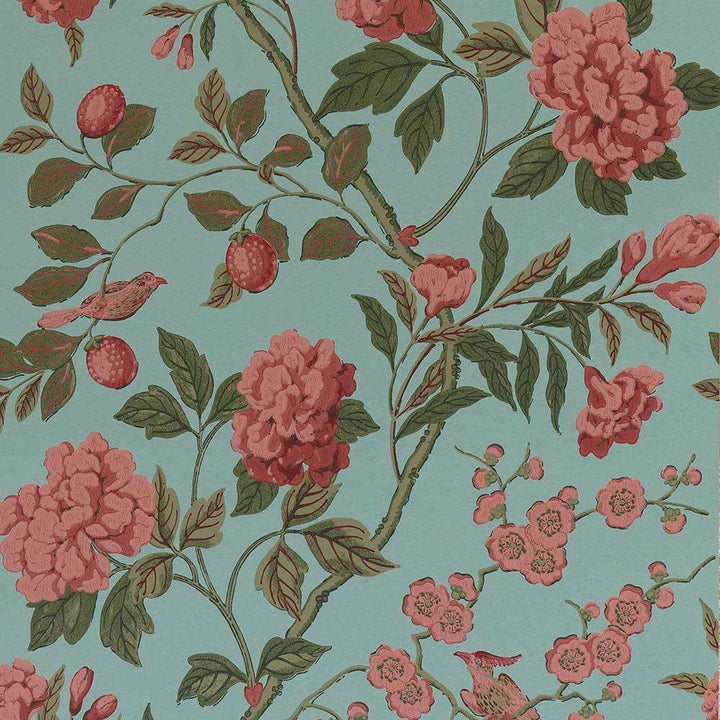 Emperor's Garden-behang-Tapete-GP&J Baker-Teal-Rol-BW45000.12-Selected Wallpapers