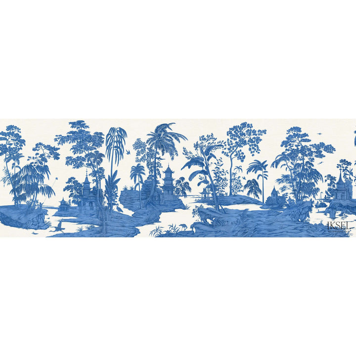 Exotic Chinoiserie Blue & White-behang-Iksel-Selected Wallpapers
