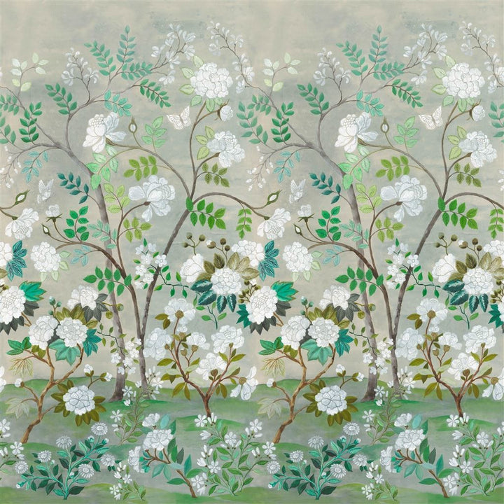 Fleur Orientale-Behang-Tapete-Designers Guild-Celadon-Rol-PDG1152/01-Selected Wallpapers