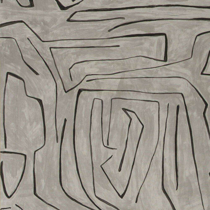 Graffito stof-Fabric-Tapete-Kelly Wearstler-Graphite-Meter (M1)-GWF-3530.118-Selected Wallpapers