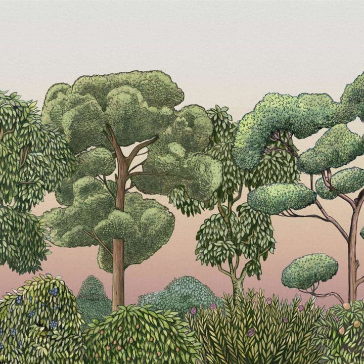 Green Forest-behang-Tapete-Coordonne-Dawn-Non Woven-9700091-Selected Wallpapers