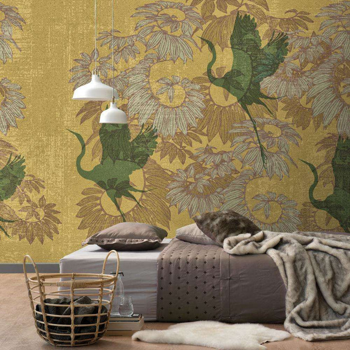 Helike-behang-Tapete-Inkiostro Bianco-Selected Wallpapers