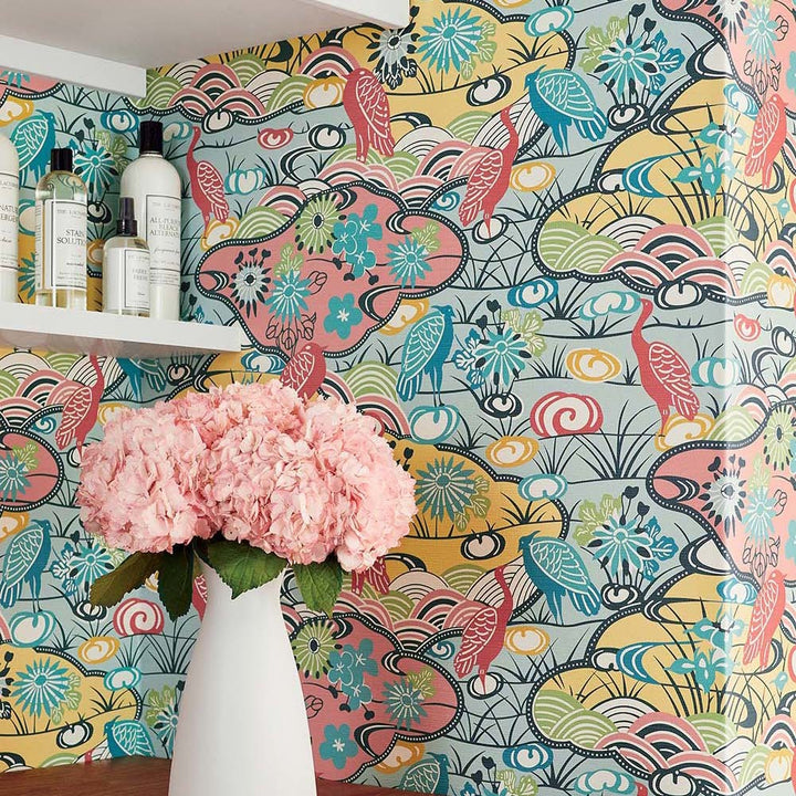 Heron Stream-Behang-Tapete-Thibaut-Selected Wallpapers