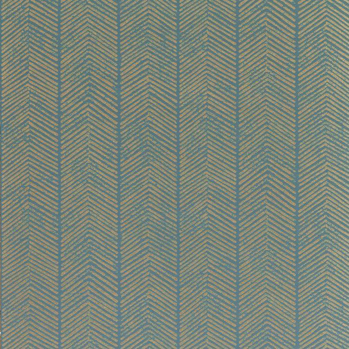 Herringbone-behang-Tapete-GP&J Baker-Teal-Rol-BW45085.4-Selected Wallpapers