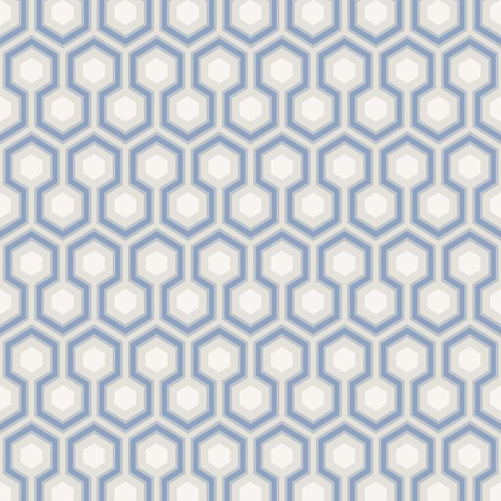 Hicks' Hexagon-behang-Tapete-Cole & Son-Hyacinth Blue-Rol-66/8054-Selected Wallpapers