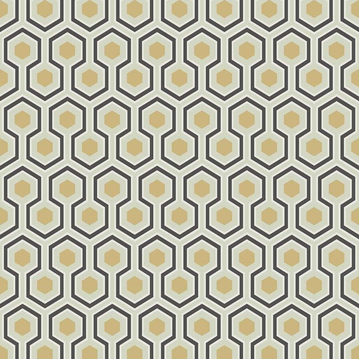 Hicks' Hexagon-behang-Tapete-Cole & Son-Black-Rol-66/8056-Selected Wallpapers