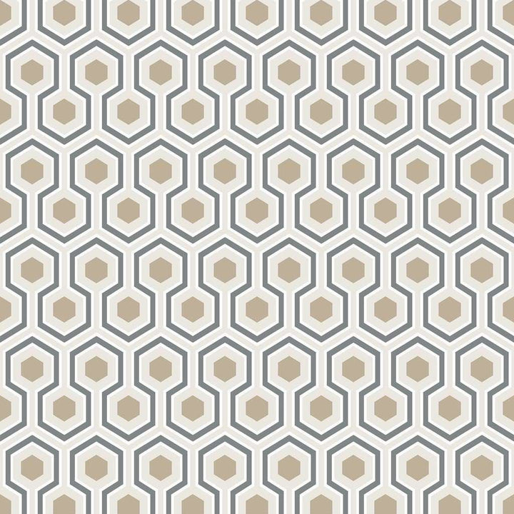 Hicks' Hexagon-behang-Tapete-Cole & Son-Charcoal-Rol-95/3016-Selected Wallpapers