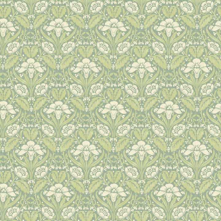Iris Meadow-Behang-Tapete-GP&J Baker-Aqua/Green-Rol-BW45101.3-Selected Wallpapers
