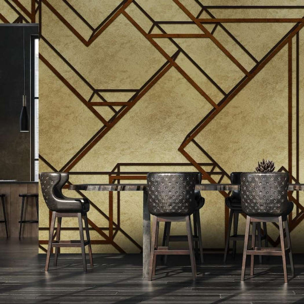 L-Geometric Metallics-Behang-Tapete-Coordonne-Selected Wallpapers