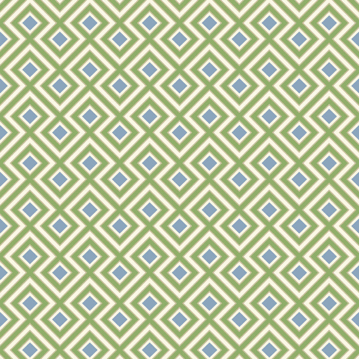 La Fiorentina Small-Behang-Tapete-GP&J Baker-Emerald/Blue-Rol-BW45098.3-Selected Wallpapers