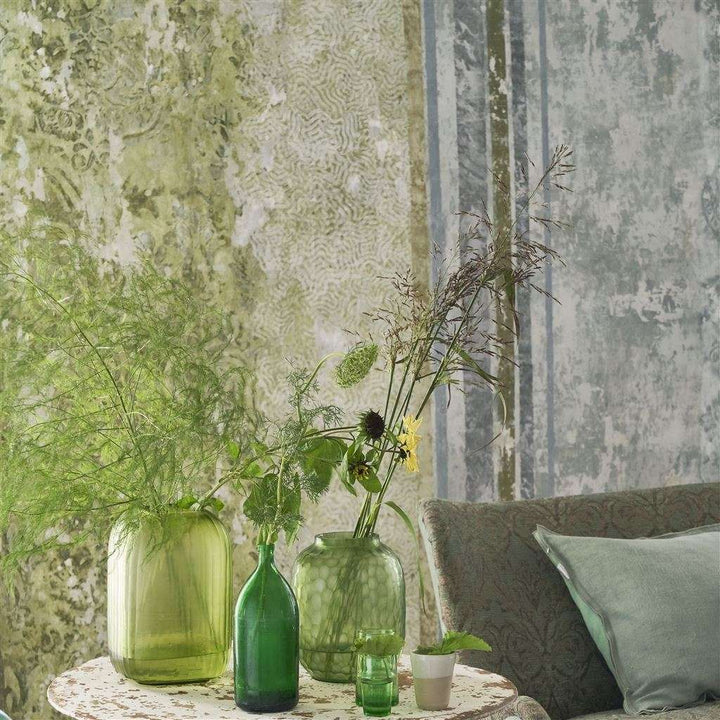 La Rotonda Scene 2-behang-Tapete-Designers Guild-Olive-Set-PDG1096/01-Selected Wallpapers