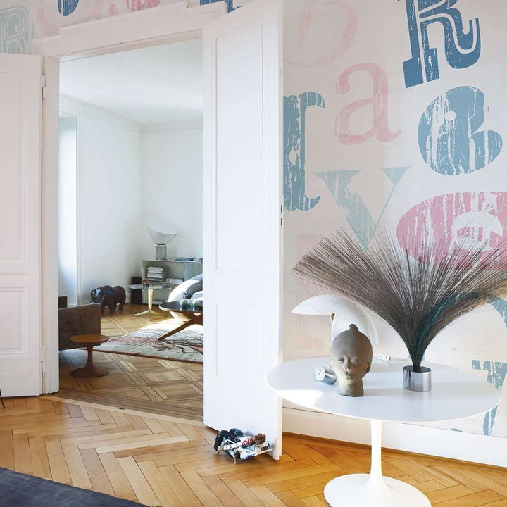 Lettering-behang-Tapete-Inkiostro Bianco-Selected Wallpapers
