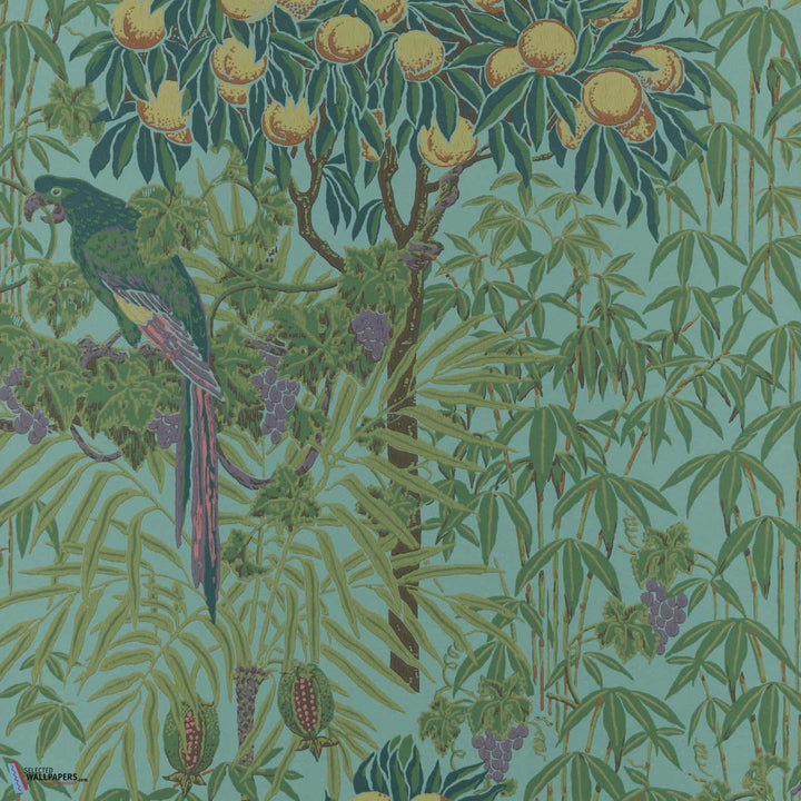 Macaw-Behang-Tapete-1838 wallcoverings-Teal-Rol-2311-167-04-Selected Wallpapers