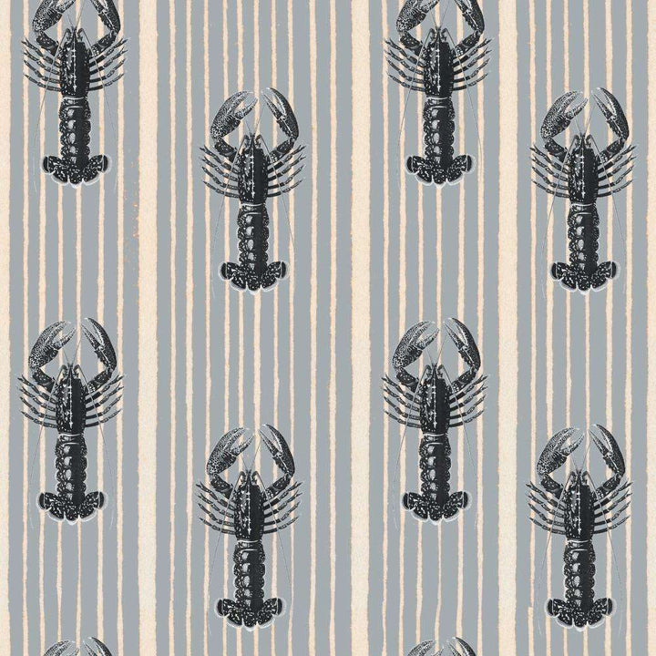 Mediterranean lobsters-behang-Tapete-Mind the Gap-Light Blue-Rol-WP30063-Selected Wallpapers
