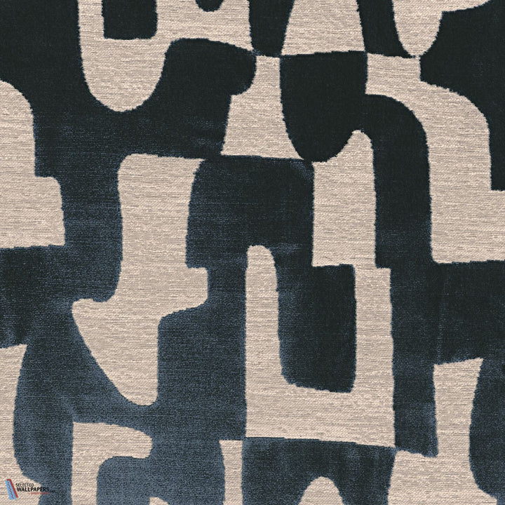 Melodie stof-Casamance-Petrole-Meter (M1)-Selected-Wallpapers-Interiors
