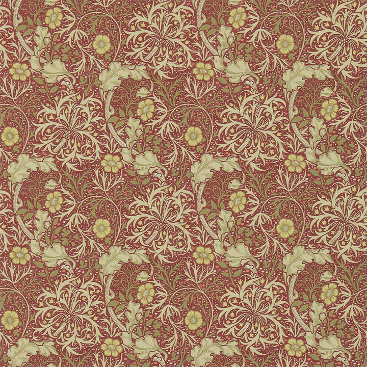 Morris Seaweed-behang-Tapete-Morris & Co-Red/Gold-Rol-214712-Selected Wallpapers