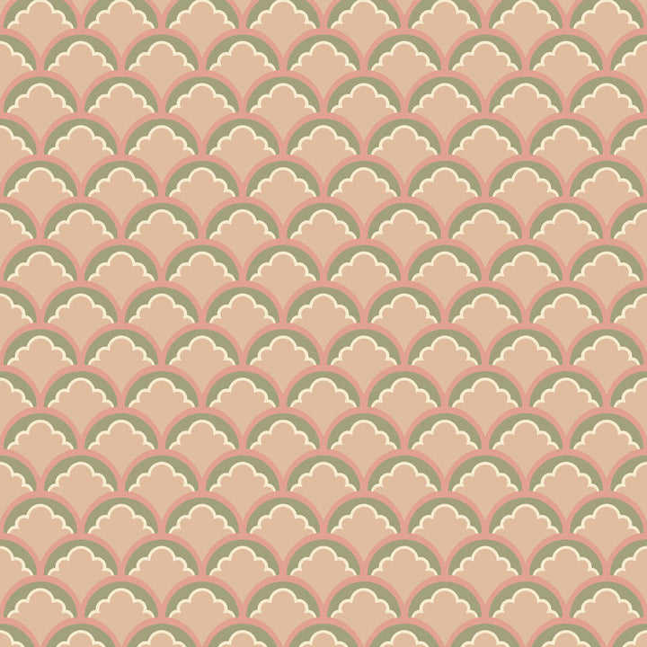 Mount Temple Small-Behang-Tapete-GP&J Baker-Blush/Green-Rol-BW45099.2-Selected Wallpapers