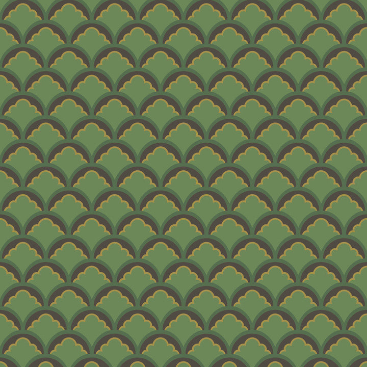 Mount Temple Small-Behang-Tapete-GP&J Baker-Emerald-Rol-BW45099.3-Selected Wallpapers