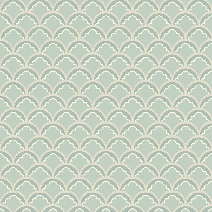 Mount Temple Small-Behang-Tapete-GP&J Baker-Aqua-Rol-BW45099.4-Selected Wallpapers