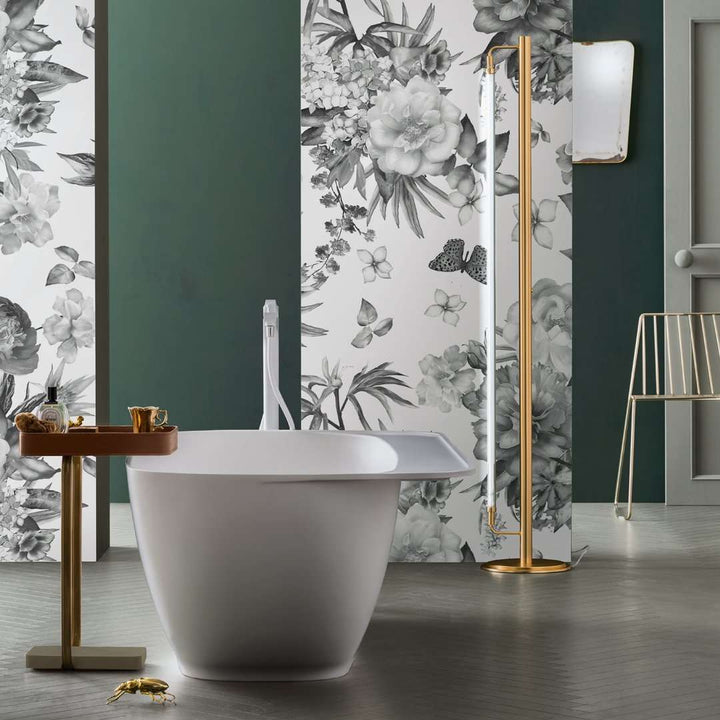 Narciso-behang-Tapete-Inkiostro Bianco-Selected Wallpapers