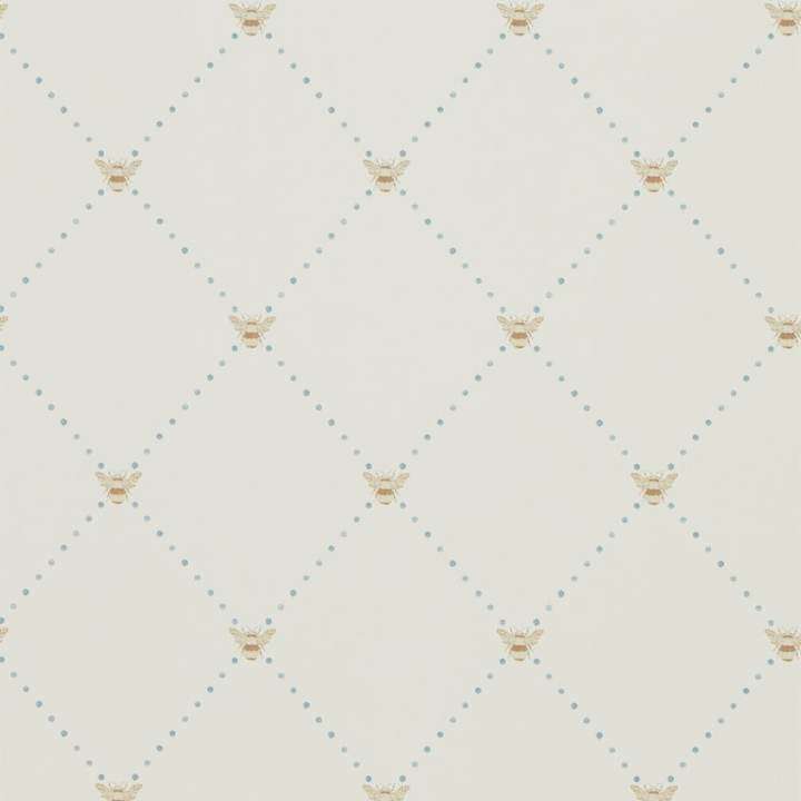 Nectar-behang-Tapete-Sanderson-Copper/Denim-Rol-216357-Selected Wallpapers