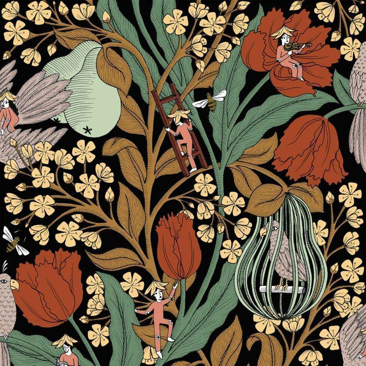 Neo-Belle-Epoque-behang-Tapete-Coordonne-Black-Rol-8800016-Selected Wallpapers