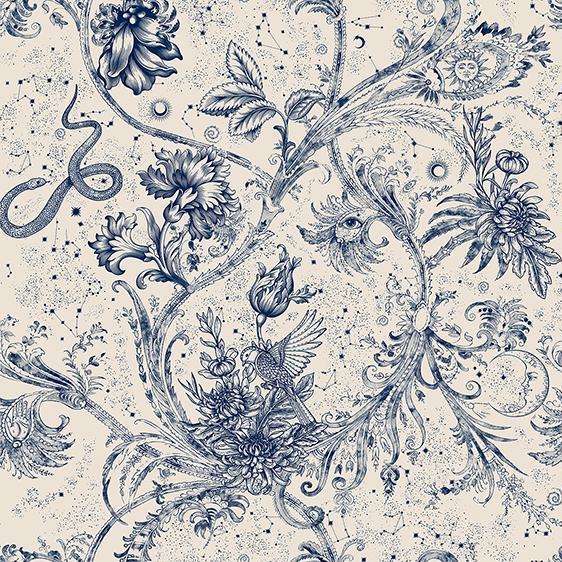 Neo-Mithology-behang-Tapete-Coordonne-Blue-Rol-8800025-Selected Wallpapers