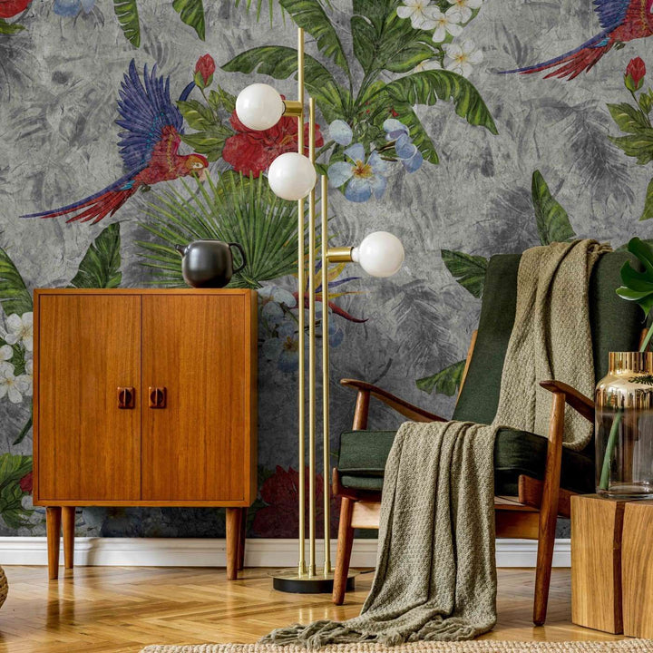 Parrot-Behang-Tapete-INSTABILELAB-Selected Wallpapers