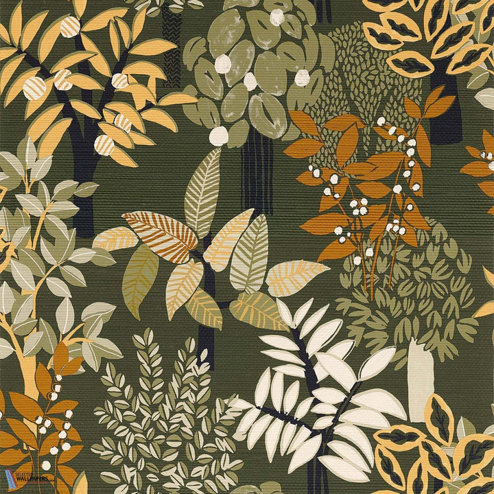 Peradeniya-Behang-Tapete-Casamance-Kaki/Paille-Rol-75940406-Selected Wallpapers