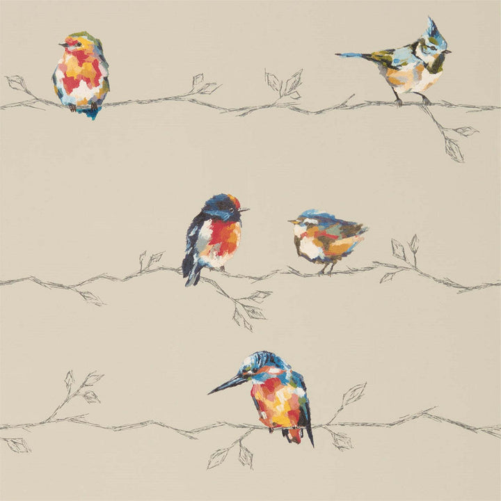 Persico-behang-Tapete-Harlequin-Coral/Lemon-Rol-111486-Selected Wallpapers
