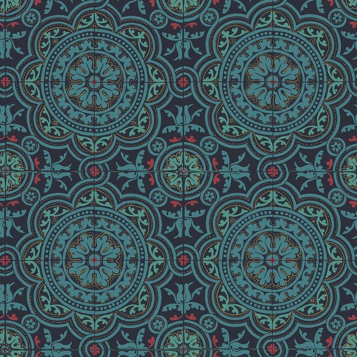 Piccadilly-behang-Tapete-Cole & Son-Petrol-Rol-117/8021-Selected Wallpapers