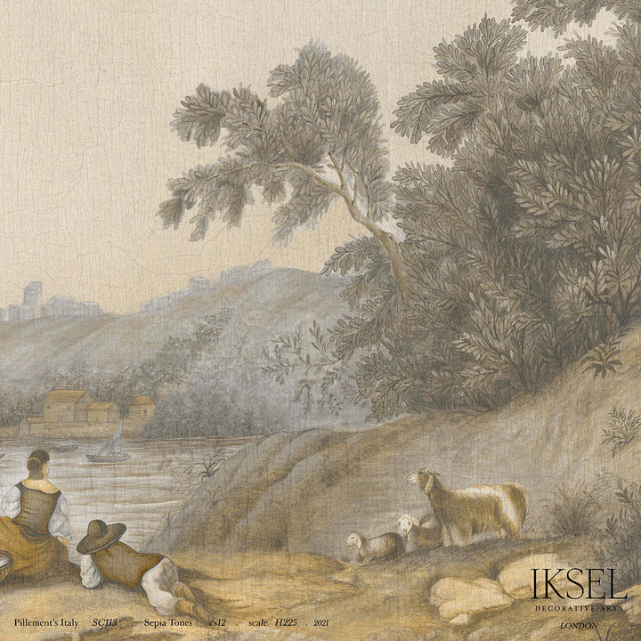 Pillement's Italy behang