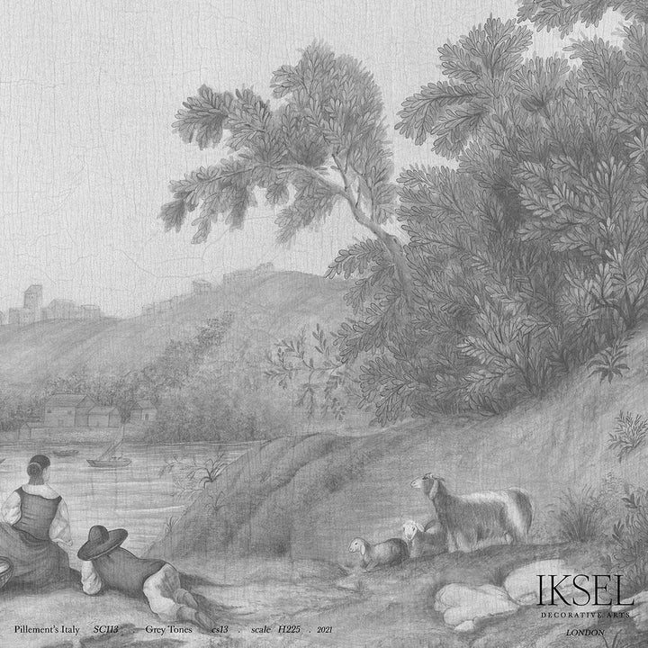 Pillement's Italy behang