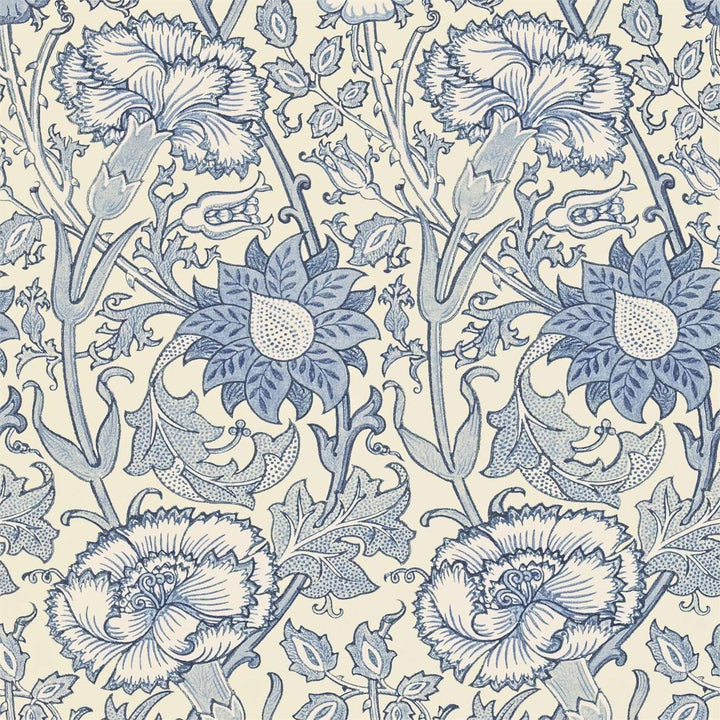 Pink & Rose-behang-Tapete-Morris & Co-Indigo-Rol-212567-Selected Wallpapers