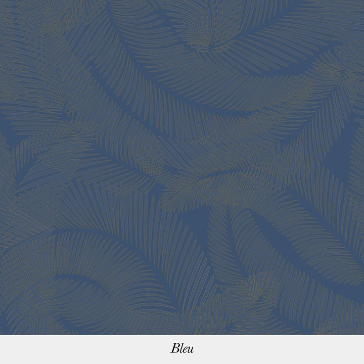 Plumes-behang-Tapete-Isidore Leroy-Bleu-Rol-06240901-Selected Wallpapers