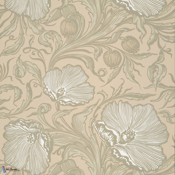 Poppy Trail-behang-Tapete-Little Greene-Portland Stone-Rol-0263PTPORTL-Selected Wallpapers