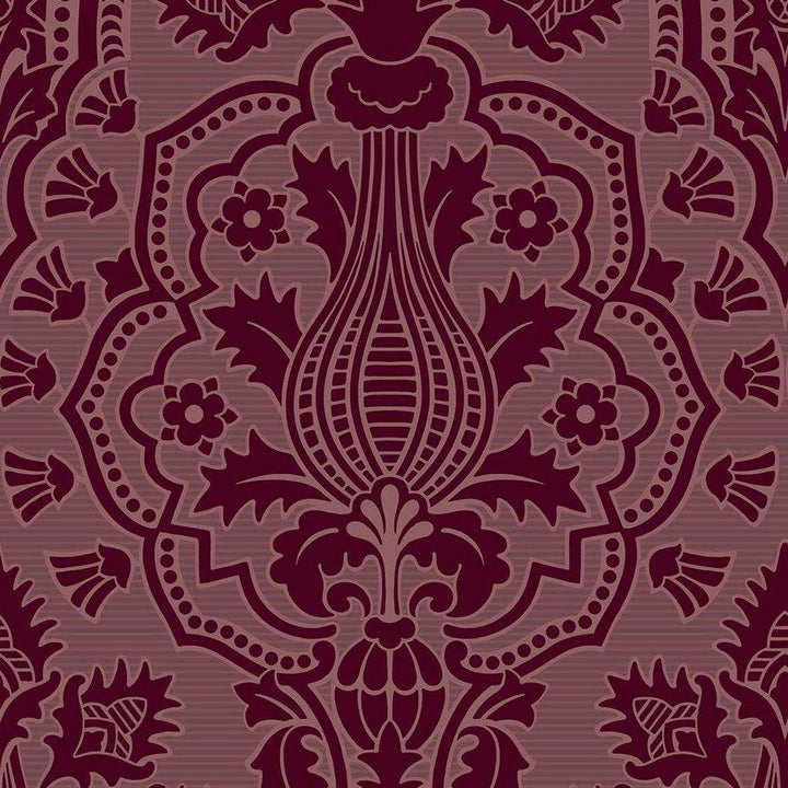Pugin Palace Flock-behang-Tapete-Cole & Son-Claret-Rol-116/9034-Selected Wallpapers