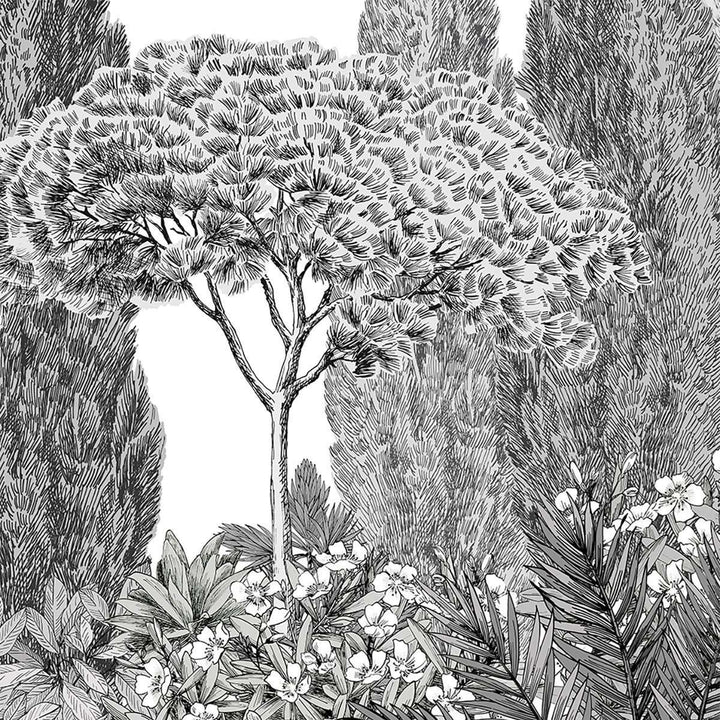 Riviera Grisaille-behang-Tapete-Isidore Leroy-Sample-06243301-Selected Wallpapers