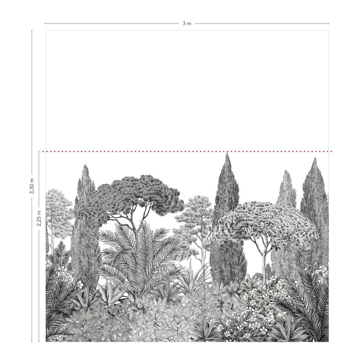 Riviera Grisaille-behang-Tapete-Isidore Leroy-Selected Wallpapers