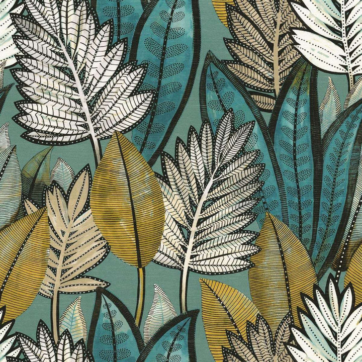 Sabal-Behang-Tapete-Casamance-Vert D'Eau-Rol-74680264-Selected Wallpapers