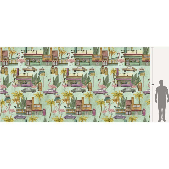 South Beach-behang-Tapete-Inkiostro Bianco-Selected Wallpapers