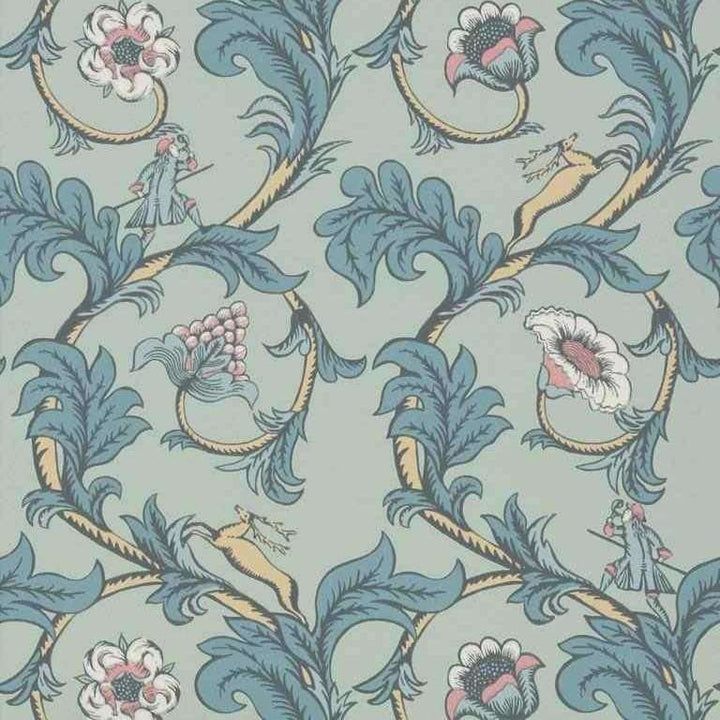 Stag Trail-behang-Tapete-Little Greene-Arsenic-Rol-0245STARSEN-Selected Wallpapers